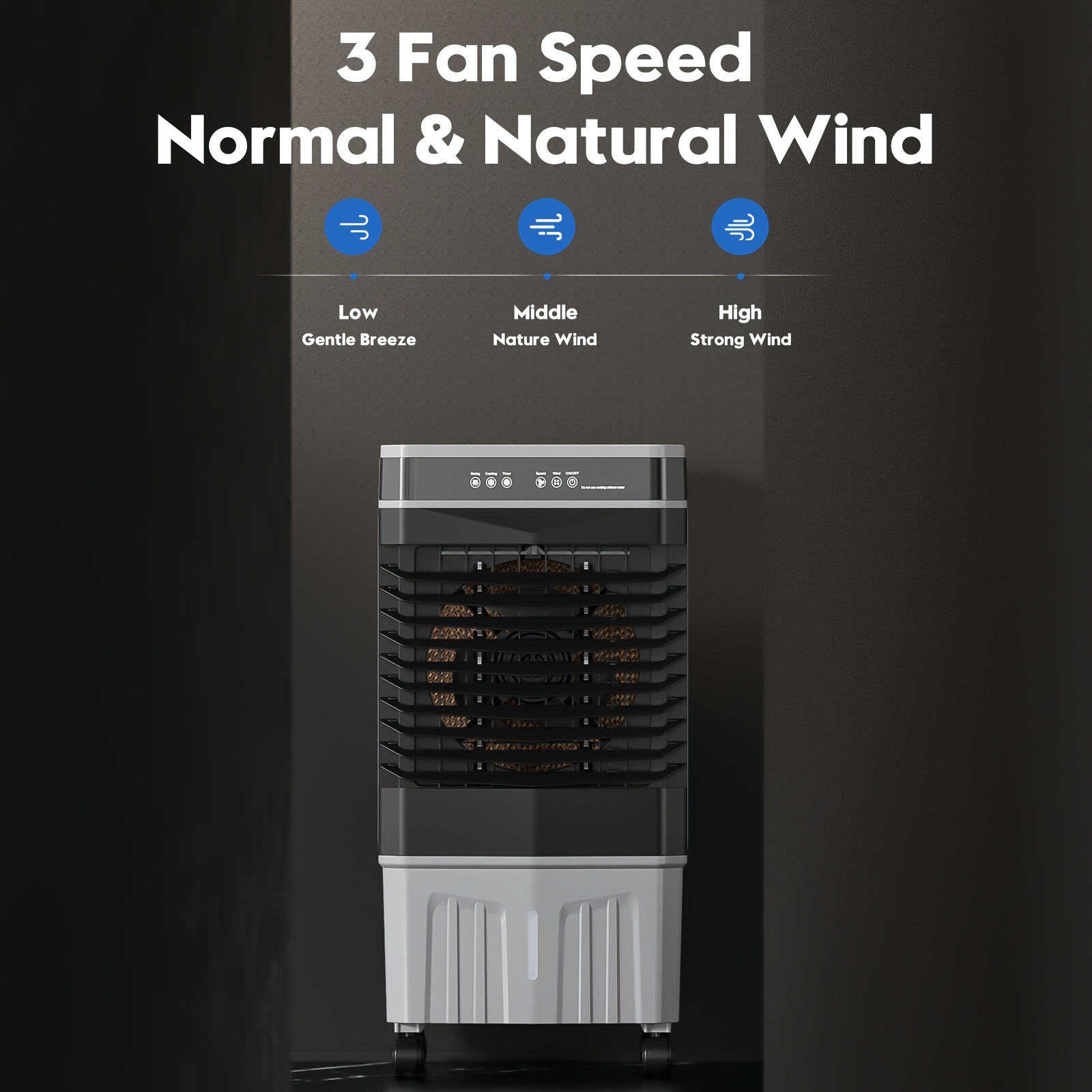 Outdoor Power Plug - 1800CFM Portable Air Cooler with Ice