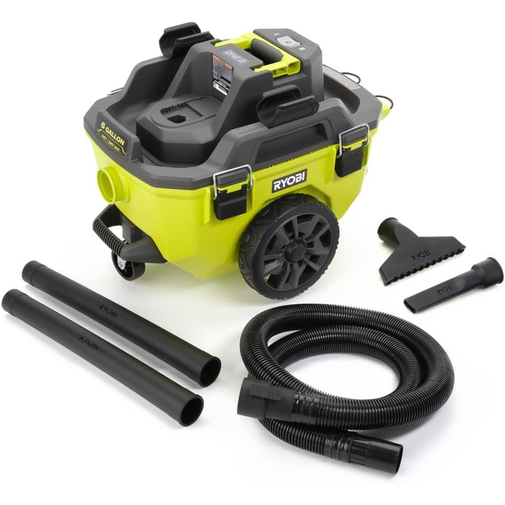 Wet Dry Vacuum Shop - 6 Gallon Wet/Dry Shop Vacuum, Green,