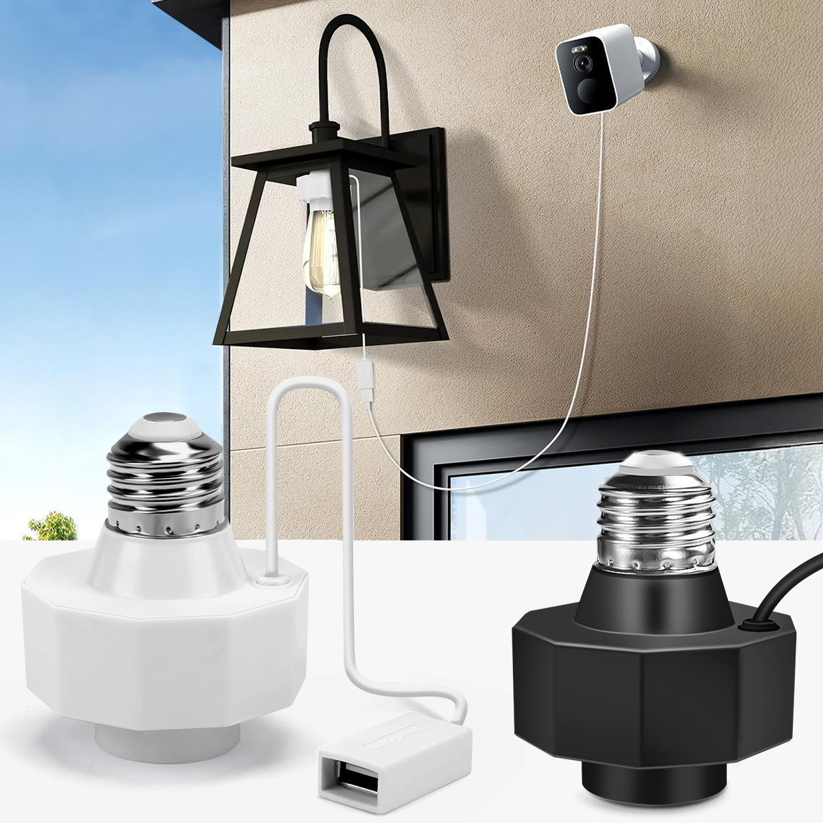 Outdoor Power Adapter Wyze - USB Light Socket Outlet Adapter 5V