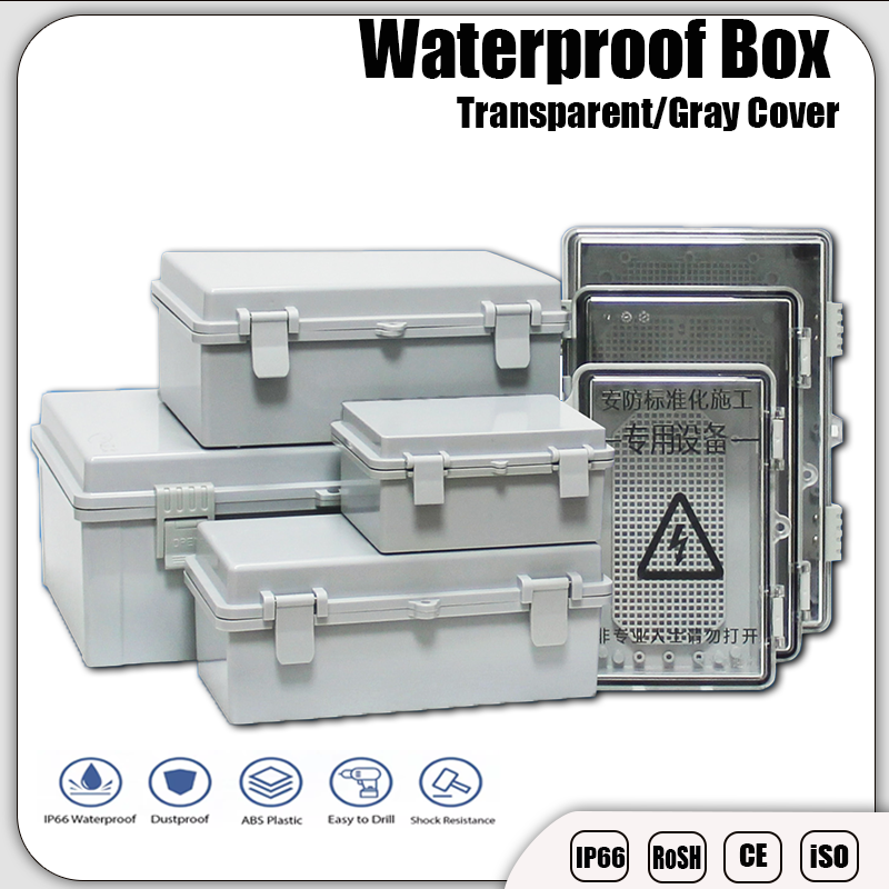 Outdoor Power Outlet Box - IP66 Electrical Plastic Enclosure ABS Power