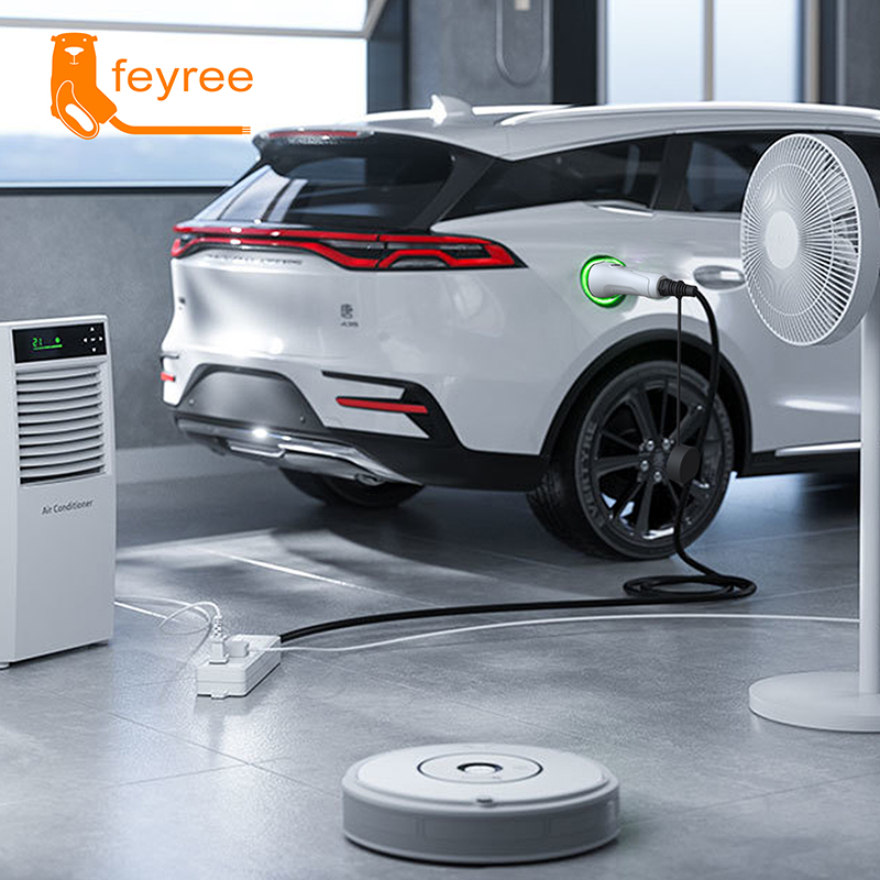 feyree V2L Cable Electric Car  - مراجعة Outdoor Power Usa وسعره