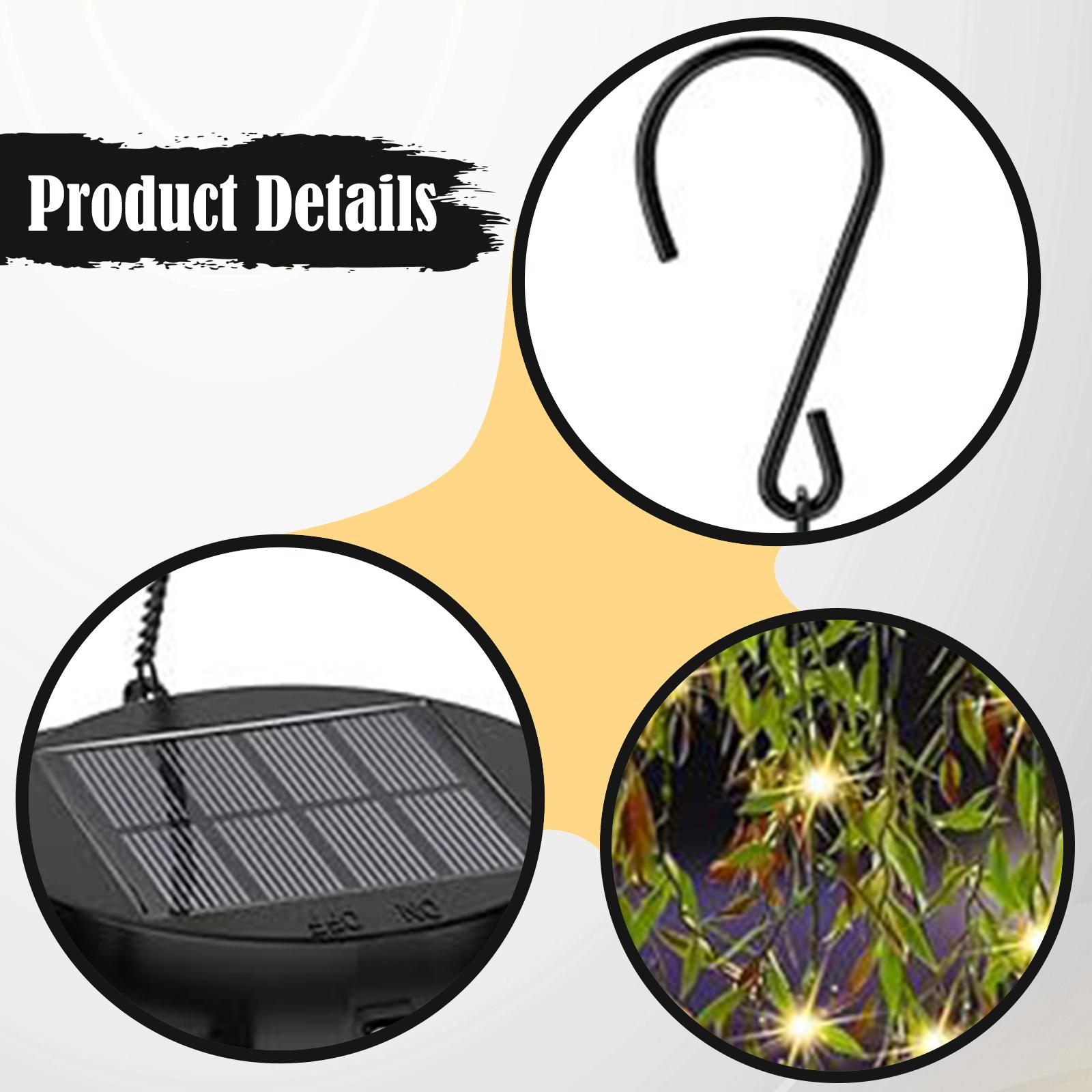 Solar Powered Hanging Light Ar - مراجعة Outdoor Power And Plant وسعره