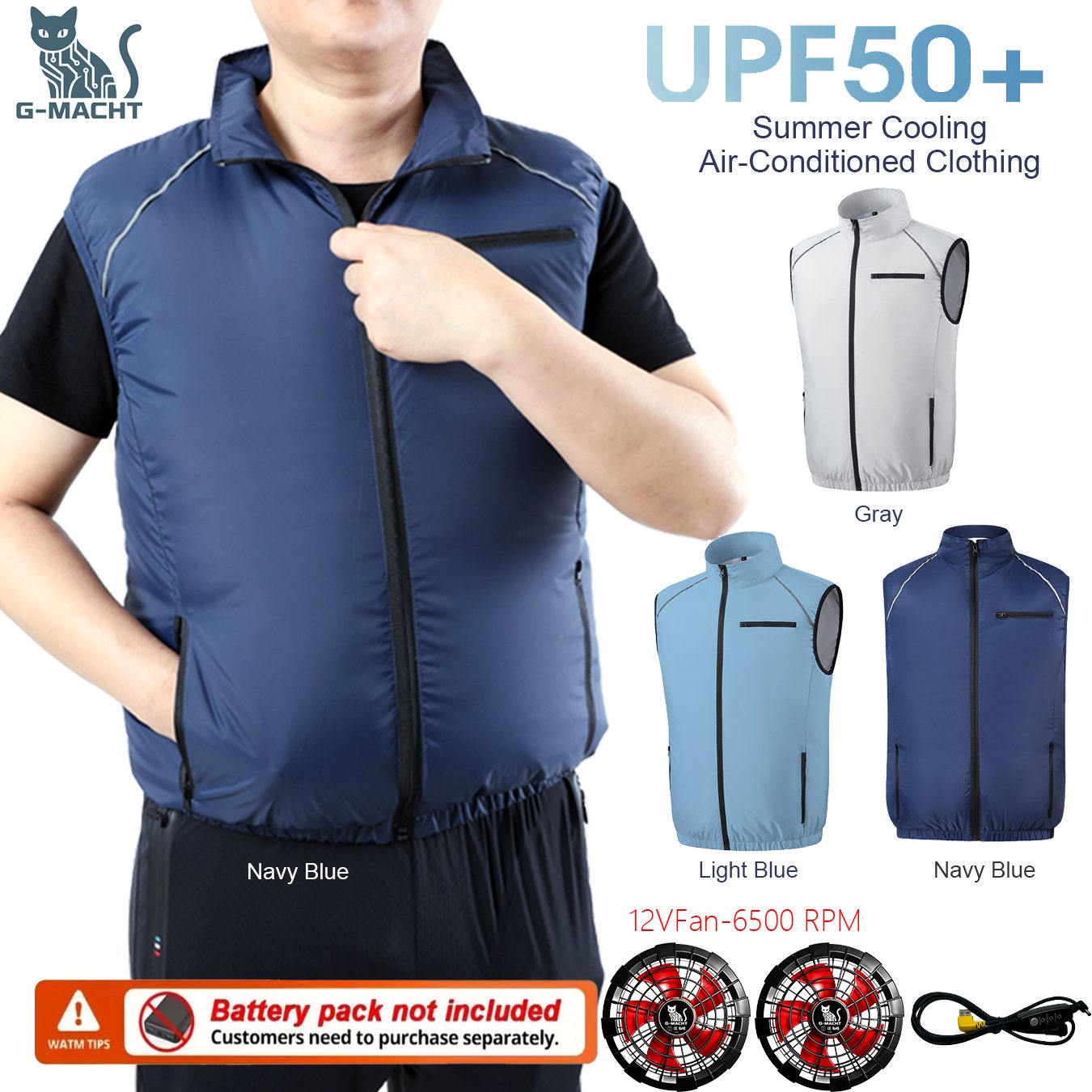 USB Cooling Fan VestG-MACHT Su - مراجعة Outdoor Power Not Working وسعره