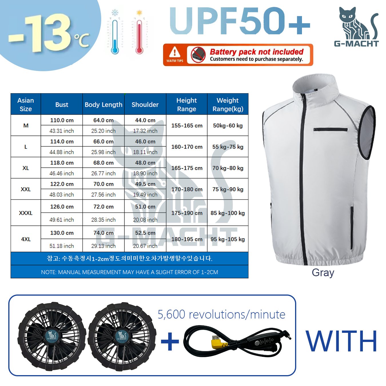 USB Cooling Fan VestG-MACHT Su - مراجعة Outdoor Power Not Working وسعره