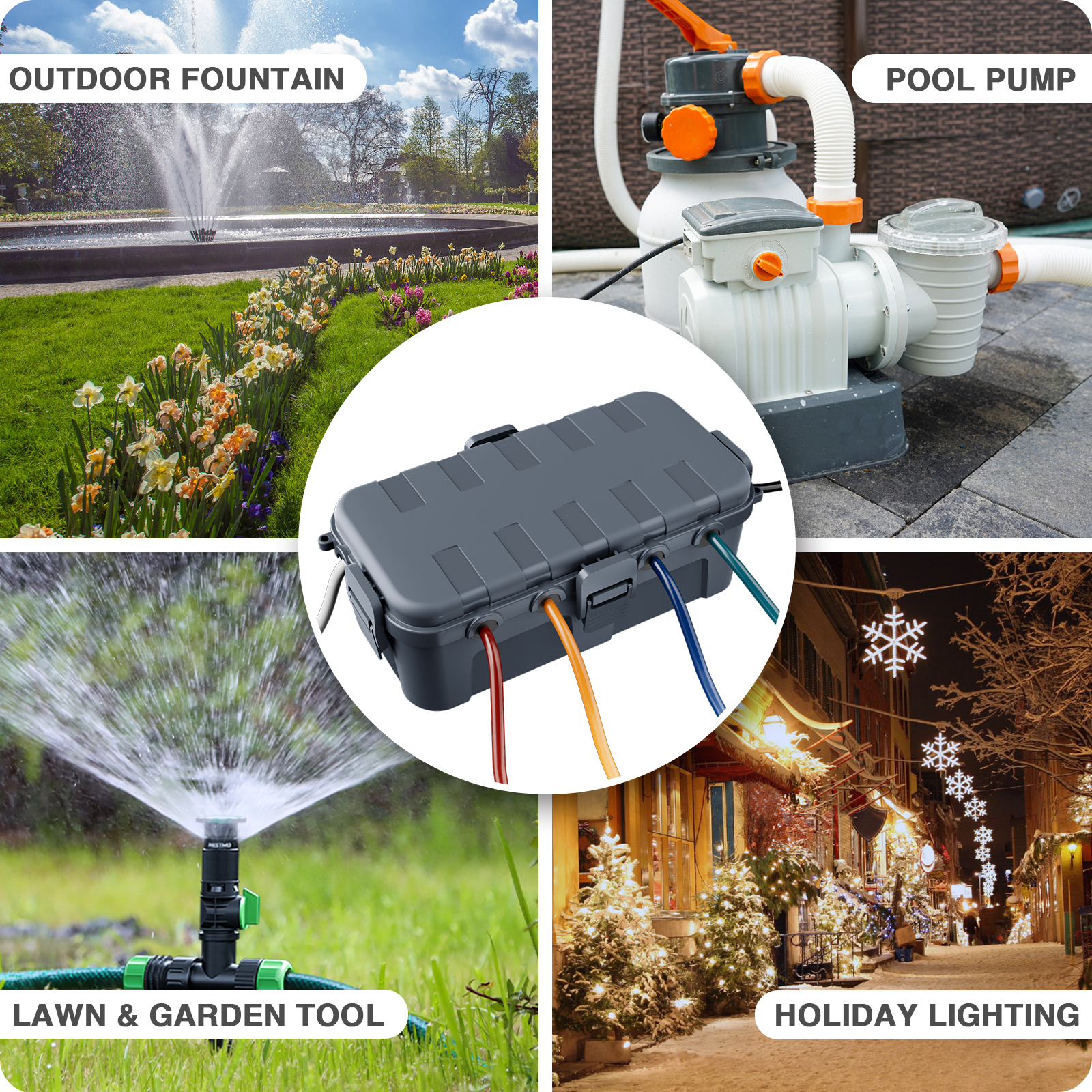 Outdoor Electrical Box Waterpr - مراجعة Outdoor Power Plug وسعره