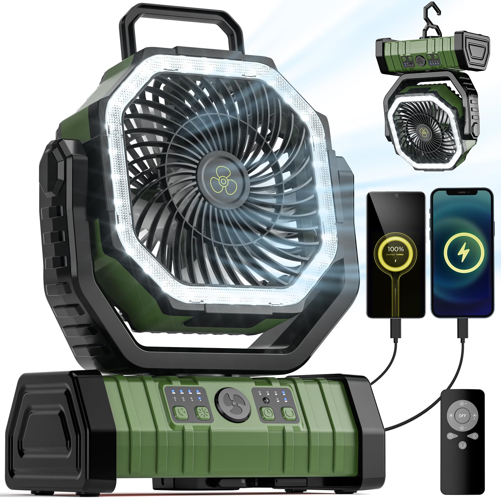Camping Fan 20000mAh Battery P - مراجعة Outdoor Power Usa وسعره