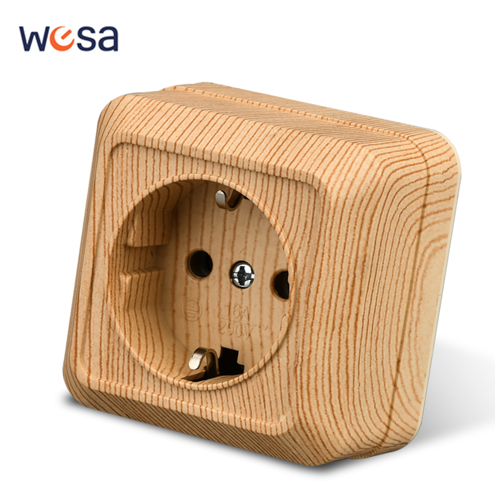 WESA Wood Wall Surface Socket  - مراجعة Outdoor Power Usa وسعره