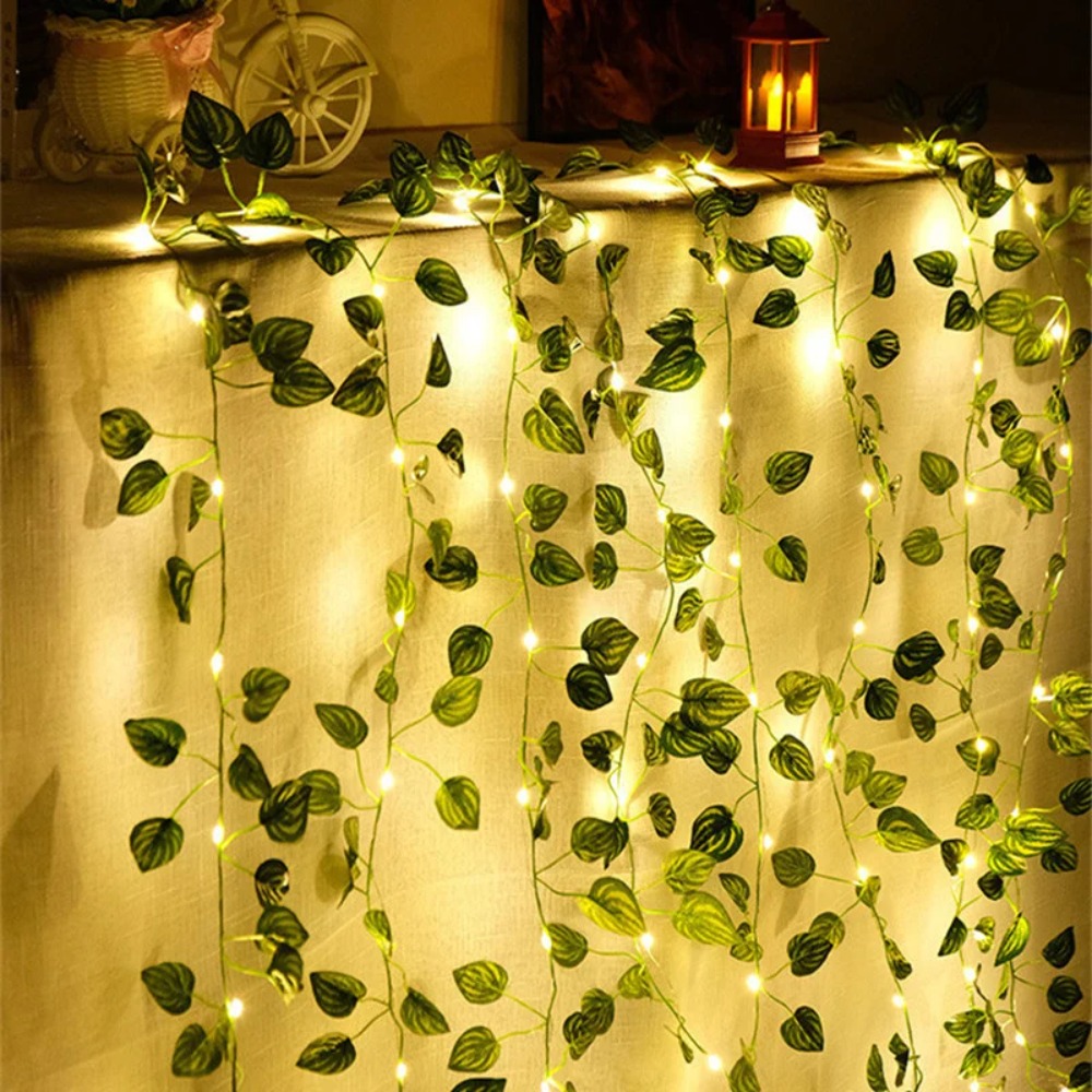 LED Artificial Leaf Plants Lig - مراجعة Outdoor Power And Plant وسعره