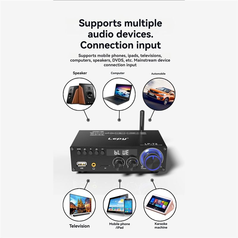Lepy LP-T2 Hifi Audio Amplifie - مراجعة Outdoor Power Plug وسعره