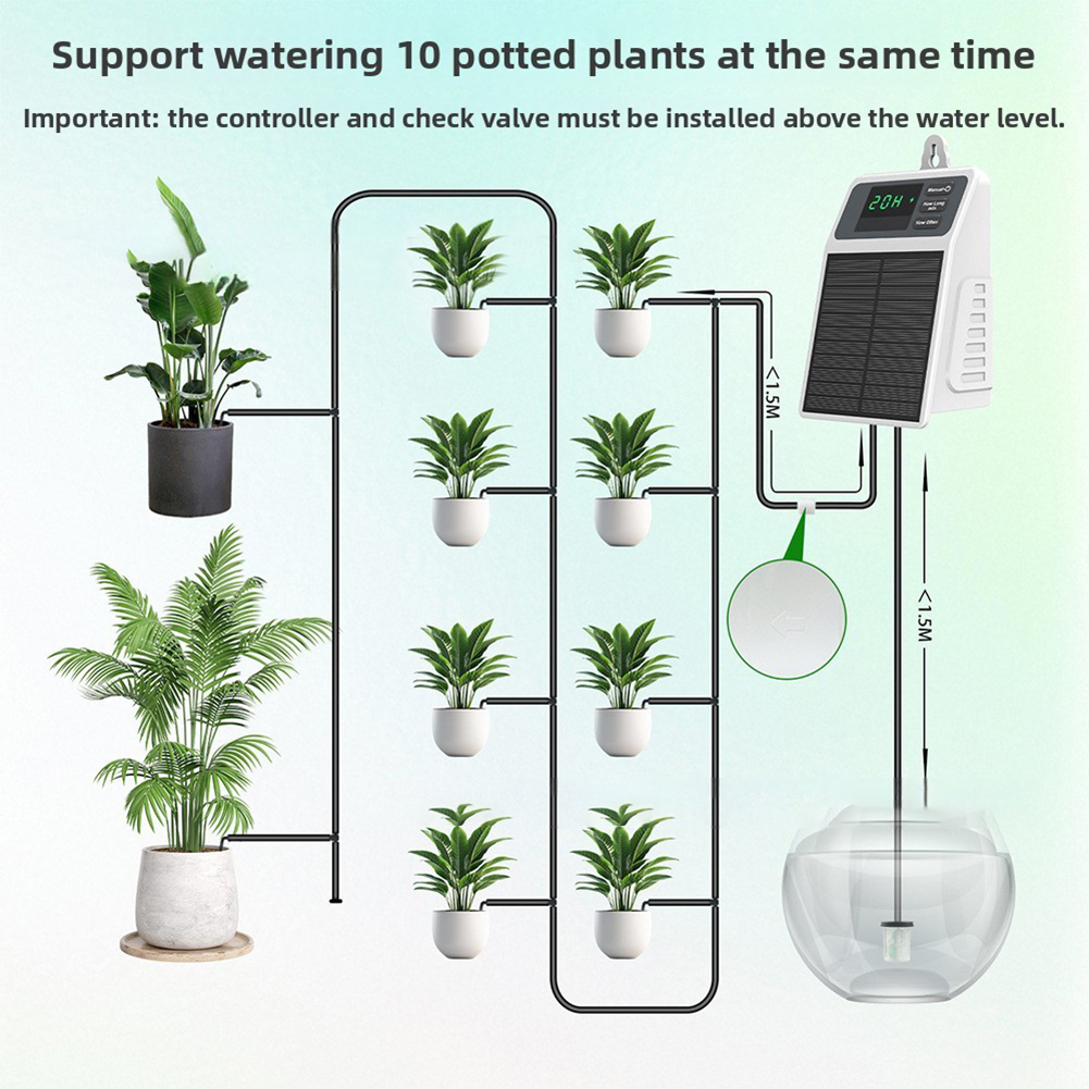 Smart Solar Powered Auto Water - مراجعة Outdoor Power And Plant وسعره