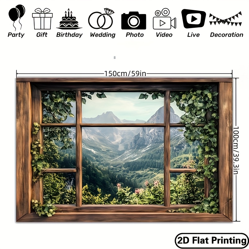 1 piece, green plant window vi - مراجعة Outdoor Power And Plant وسعره