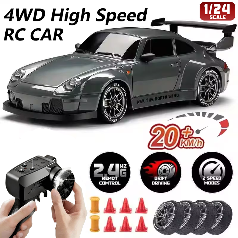NEW RC Drift Car 2.4GHz 1:24 R - مراجعة Outdoor Power Double Adapter وسعره