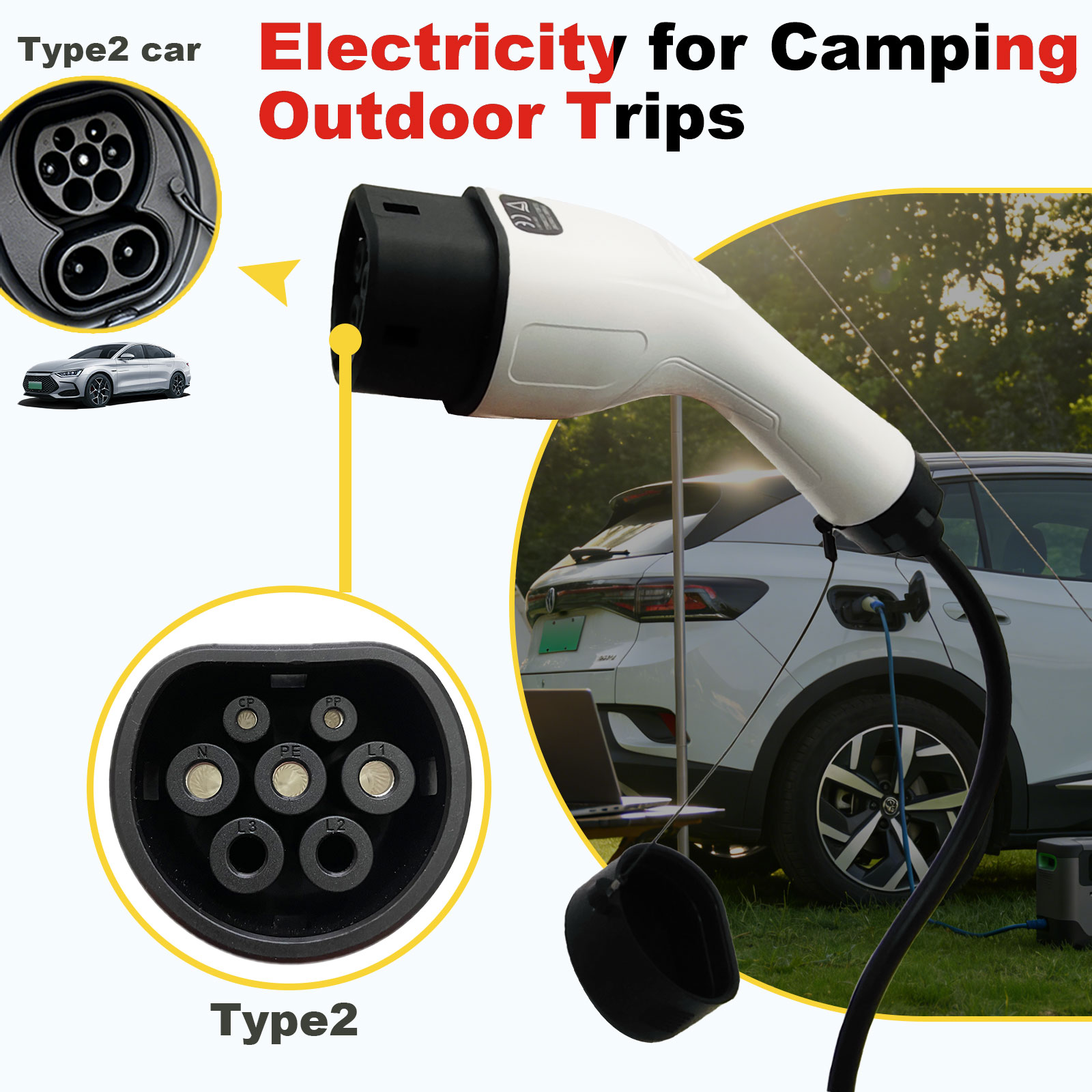 Type2 V2L Discharge Adapter 16 - مراجعة Outdoor Power Usa وسعره