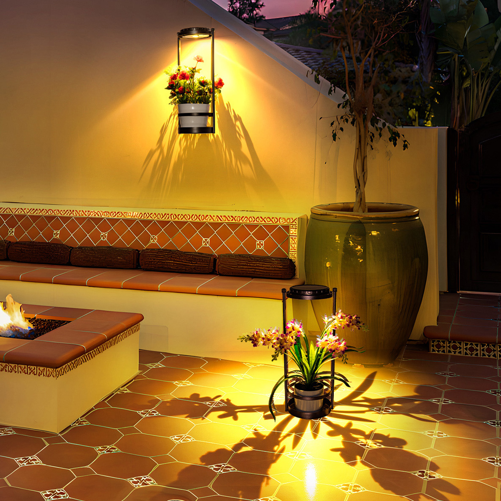 LED Solar Garden Lights Outdoo - مراجعة Outdoor Power And Plant وسعره
