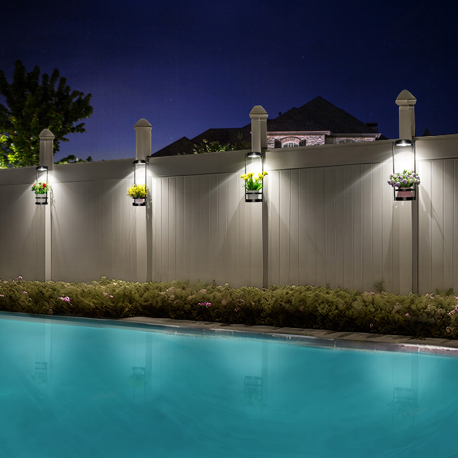 LED Solar Garden Lights Outdoo - مراجعة Outdoor Power And Plant وسعره