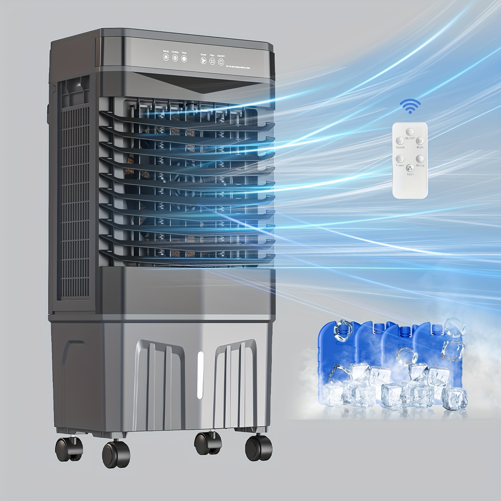 1800CFM Portable Air Cooler wi - مراجعة Outdoor Power Plug وسعره