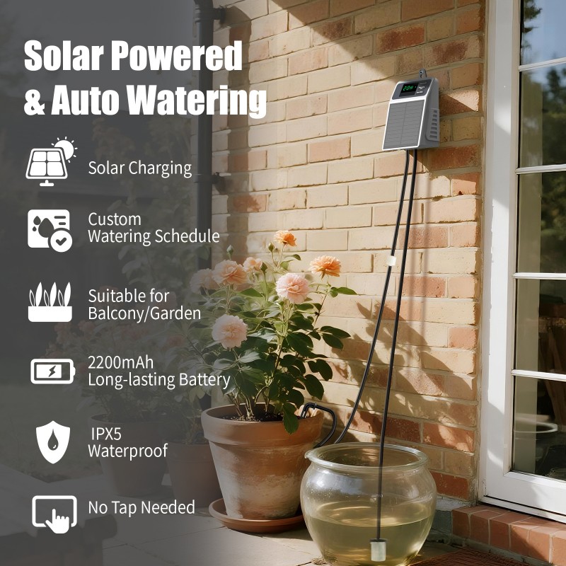 A03F-Solar Powered Automatic D - مراجعة Outdoor Power And Plant وسعره
