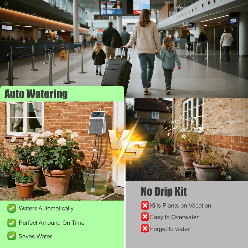 A03F-Solar Powered Automatic D - مراجعة Outdoor Power And Plant وسعره