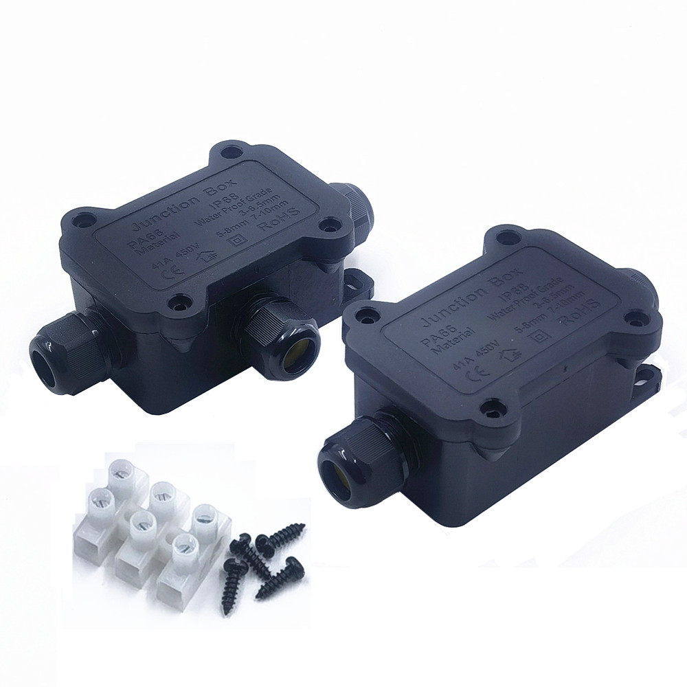 IP68 Waterproof Junction Box 2 - مراجعة Outdoor Power Outlet Box وسعره
