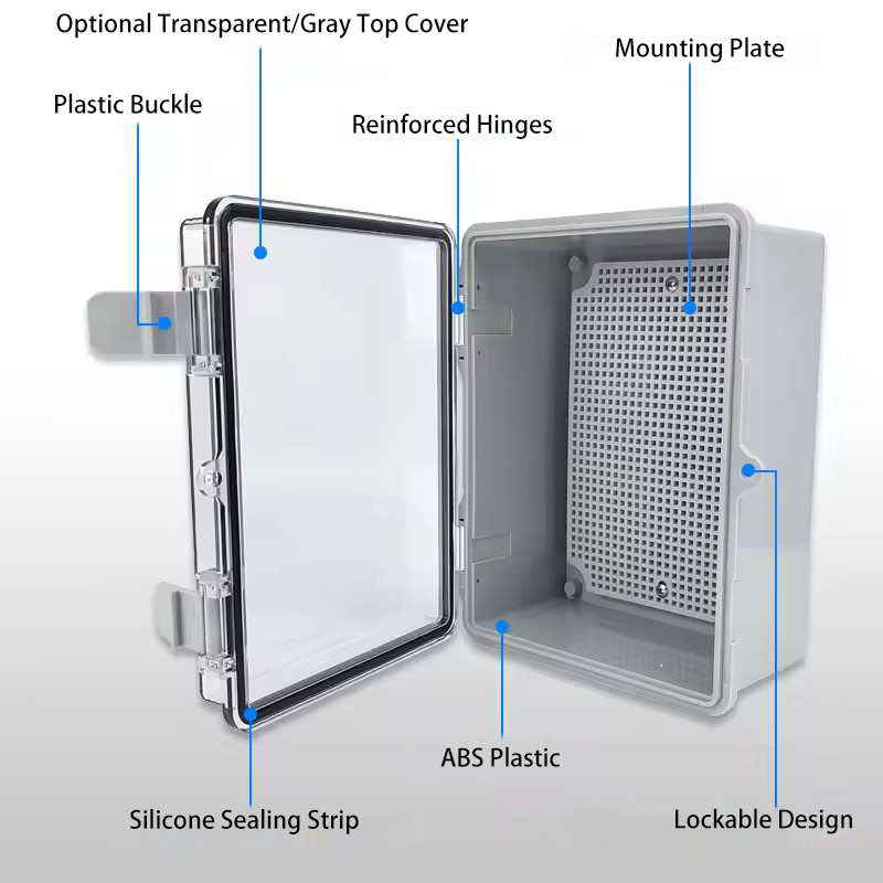 IP66 Waterproof Grey/Transpare - مراجعة Outdoor Power Outlet Box وسعره