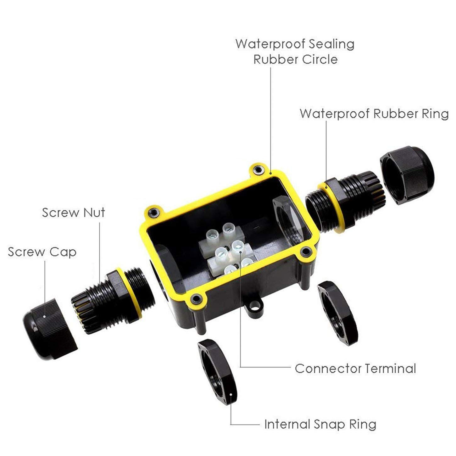 2 Way Outdoor Waterproof IP66  - مراجعة Outdoor Power Wire وسعره