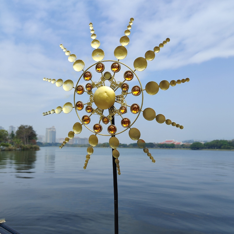 Sunflower Iron Windmill Spinne - مراجعة Outdoor Power And Plant وسعره