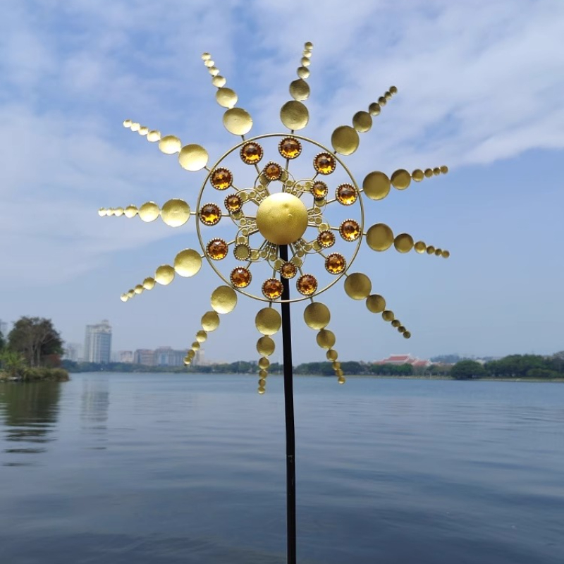 Sunflower Iron Windmill Spinne - مراجعة Outdoor Power And Plant وسعره