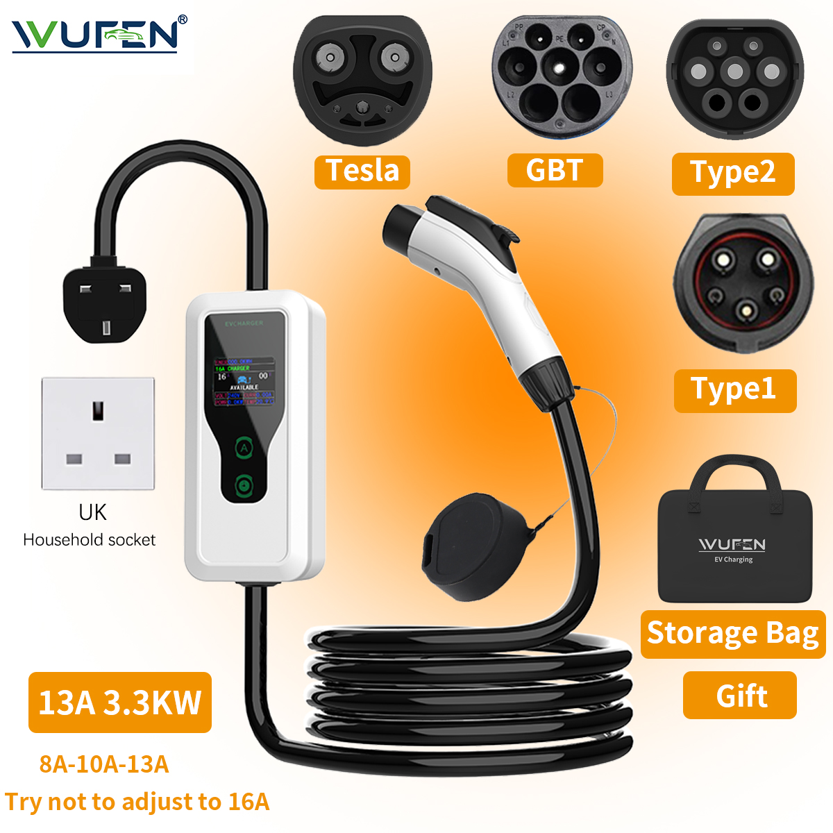 WUFEN Electric Car Portable Ty - مراجعة Outdoor Power Plug وسعره