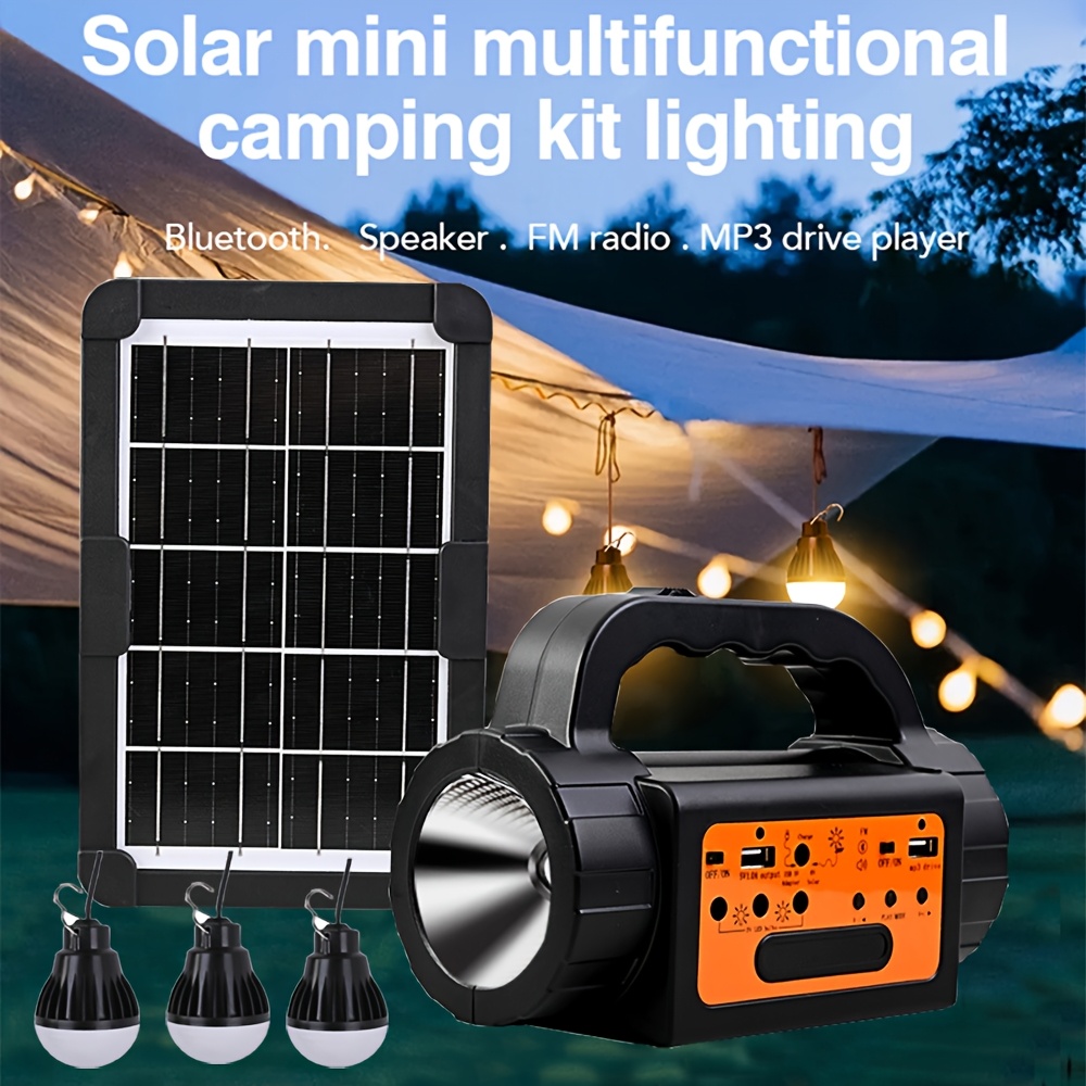 Solar Rechargeable Camping Lig - مراجعة Outdoor Power Wire وسعره