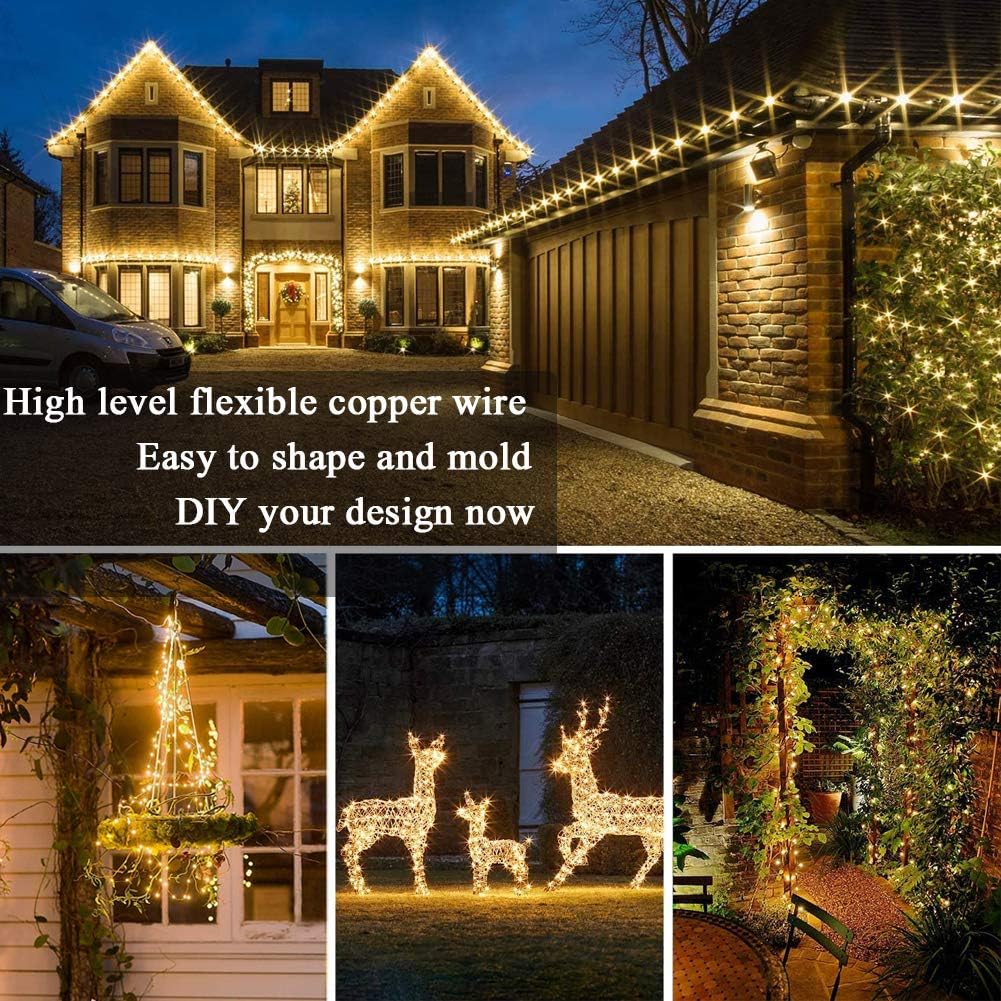 Solar Power LED Garland 8 Mode - مراجعة Outdoor Power And Plant وسعره