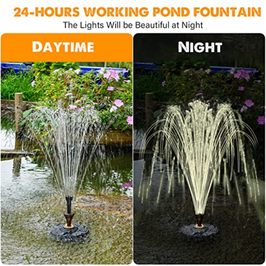 Small Pond Fountain with 32.8f - مراجعة Outdoor Power Double Adapter وسعره