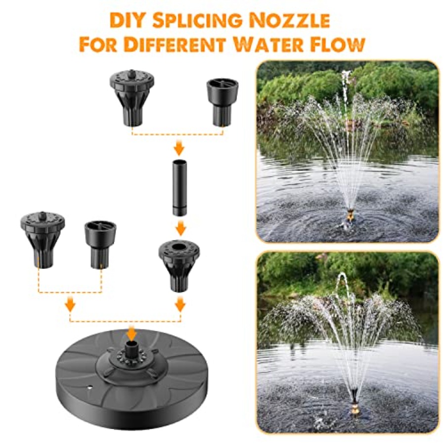 Small Pond Fountain with 32.8f - مراجعة Outdoor Power Double Adapter وسعره