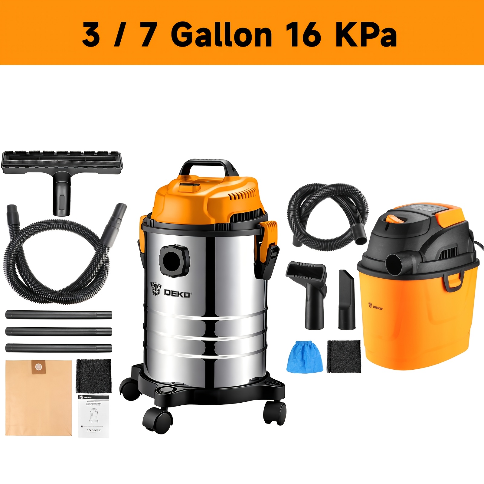 DEKO Shop Vac Wet Dry Vacuum C - مراجعة Wet Dry Vacuum Shop وسعره