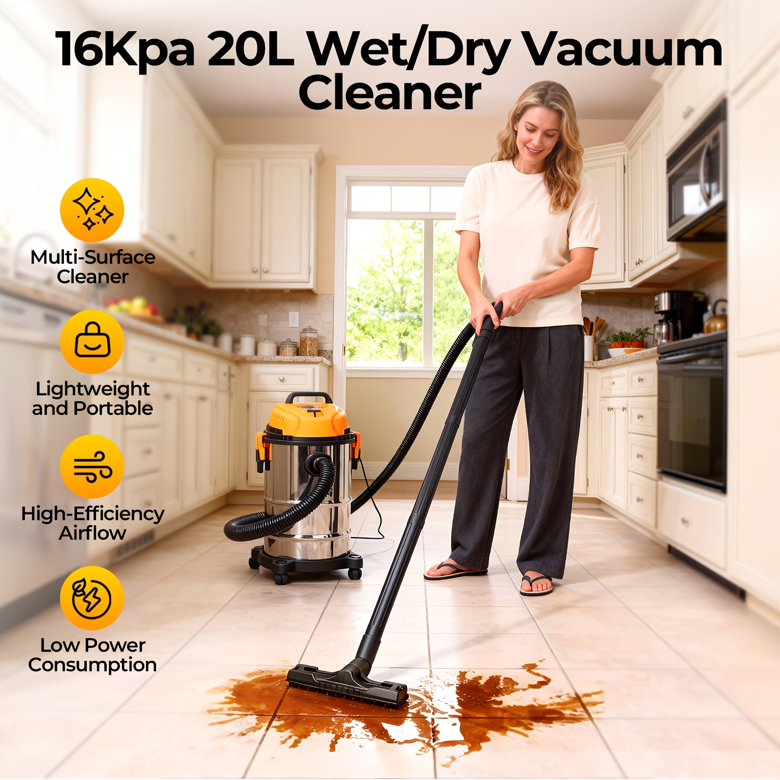 DEKO Shop Vac Wet Dry Vacuum C - مراجعة Wet Dry Vacuum Shop وسعره