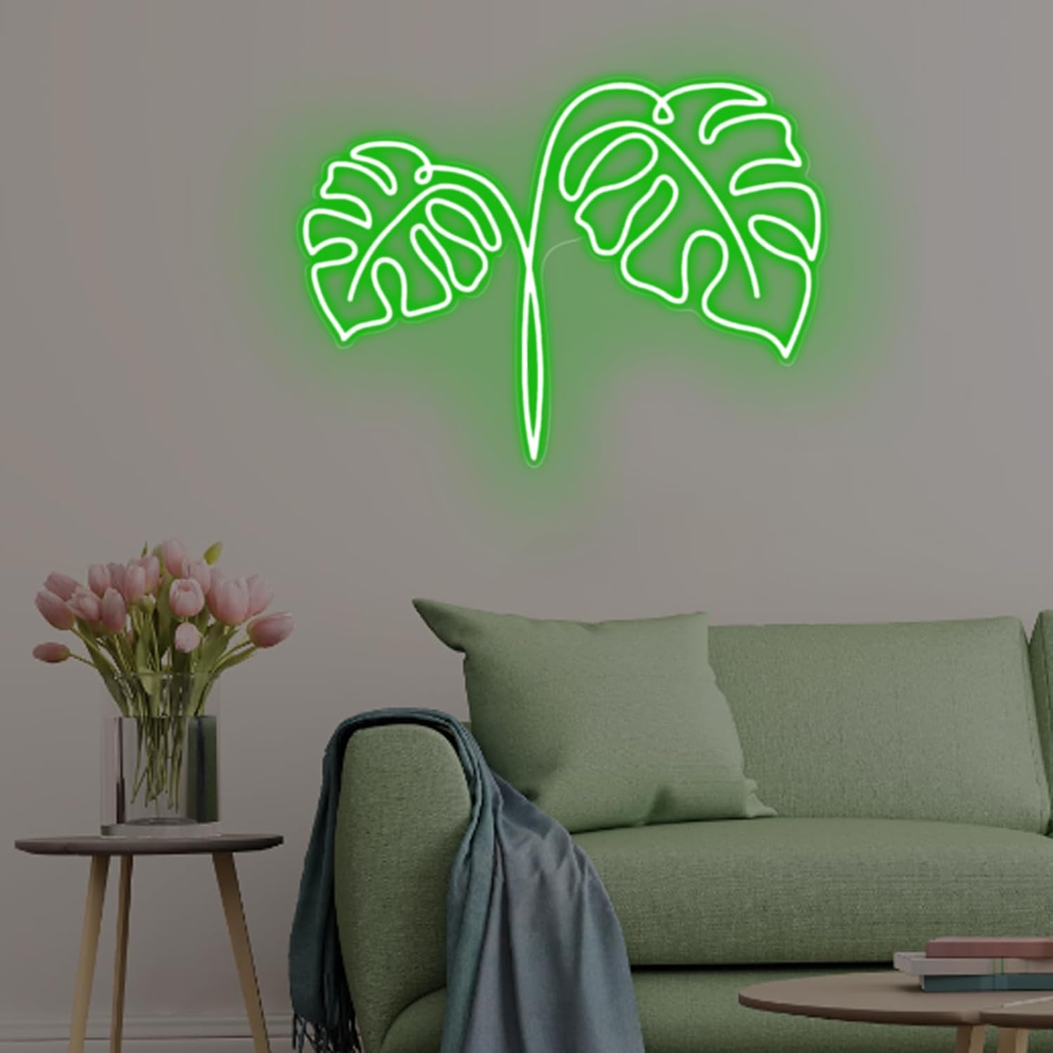 Monstera Leaf Neon Sign USB Po - مراجعة Outdoor Power And Plant وسعره