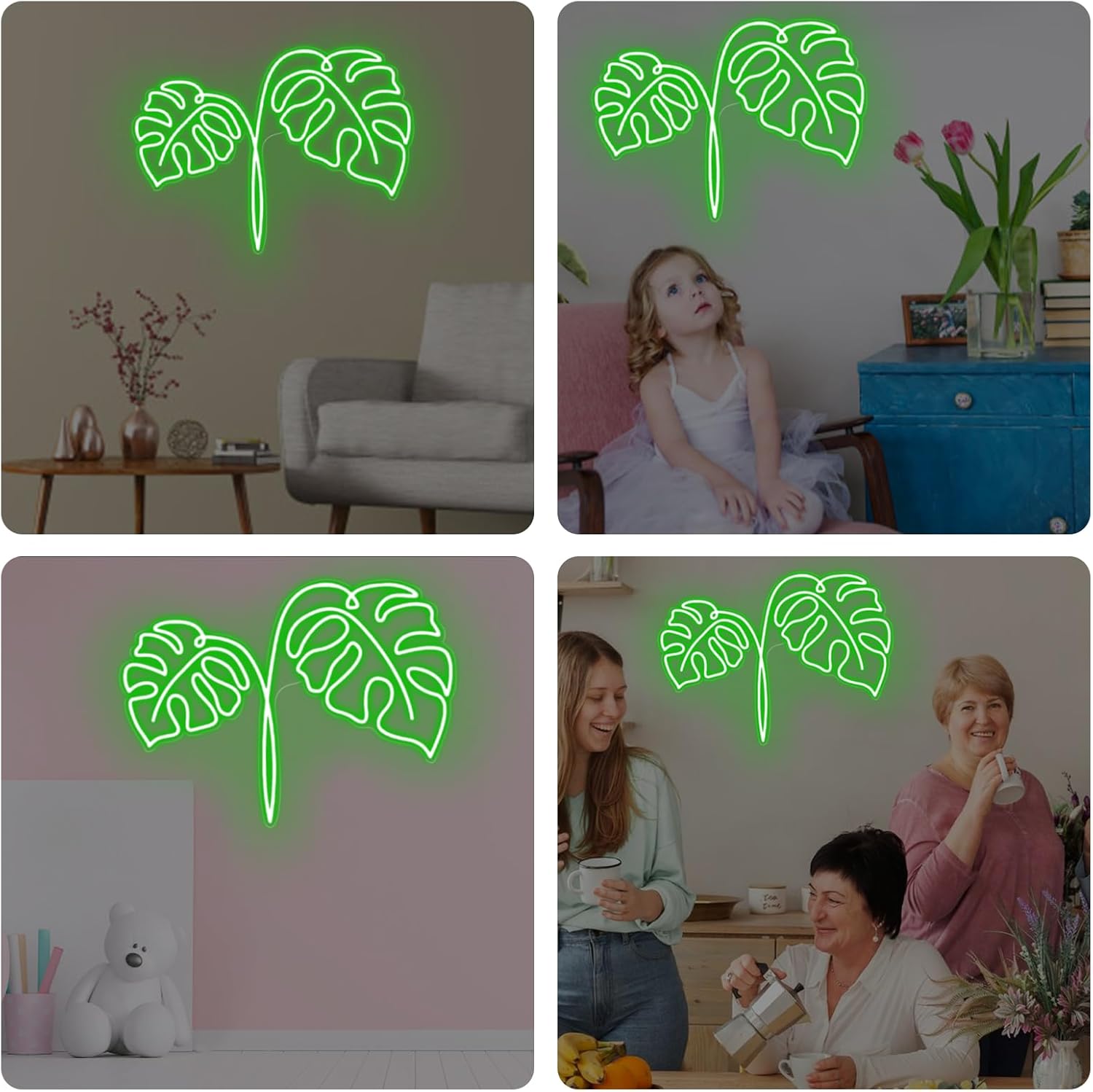 Monstera Leaf Neon Sign USB Po - مراجعة Outdoor Power And Plant وسعره
