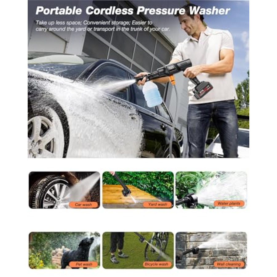 Home portable handheld car was - مراجعة Outdoor Power Washer وسعره