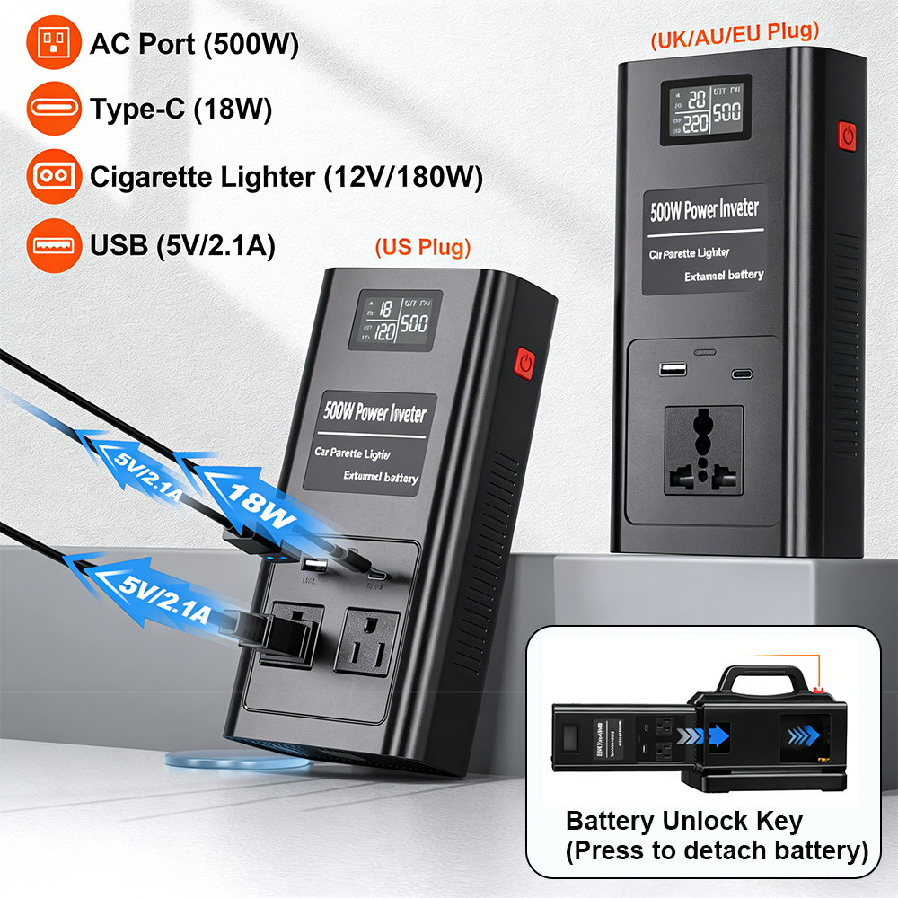 Power Inverter for Makita/Bosc - مراجعة Outdoor Power Plug وسعره